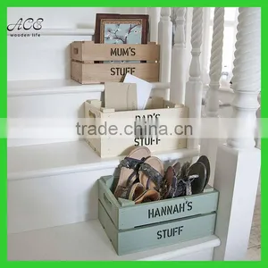 Antique Wood Crate Wooden Storage Box Vintage Wood Crate thumbnail-1