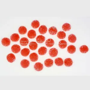 Orange Pompom With Glitter Tinsel thumbnail-1