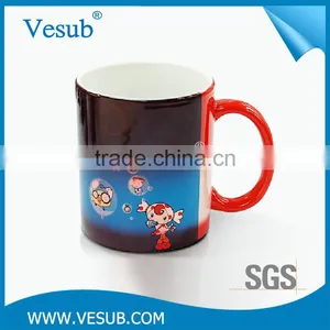 Ceramic Drinking Water Heat Sensitive Temperature Color Changing Mug thumbnail-3