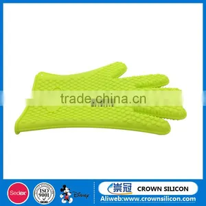 FDA Heat Resistant Silicone Cooking Baking Gloves for Oven Mitt thumbnail-4