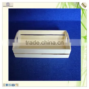 High Quality Heart Carving Fruit Vegetable Plywood Crate Tray thumbnail-1