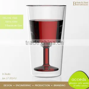 Heat Resistant Double Layer Drinking Glass thumbnail-5