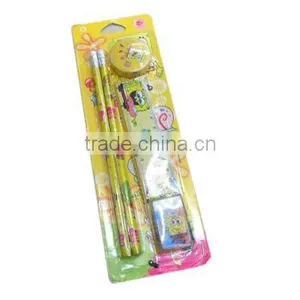 Back to School Stationery Set /Stationery Sets for Kids/mickey Hello Kitty Kawaii Pencil+rubber+ruler Stationery thumbnail-1