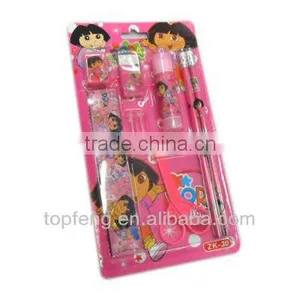 Back to School Stationery Set Stationery Sets for Kids School Supplies Mickey Hello Kitty Kawaii Pencil+rubber+ruler Stationery thumbnail-1