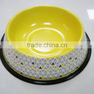 Pets Dog Food Water Bowl Cat Food Bowl With Color Decal Logo thumbnail-1