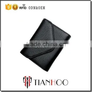 Colorful Factory Direct Wholesale Lichi Pattern Genuine Leather Customize RFID Blocking Card Holder thumbnail-1
