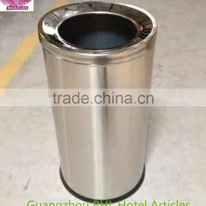 Stainless Steel Recycle Bin Commercial Round Waste Bin for Hospital thumbnail-2