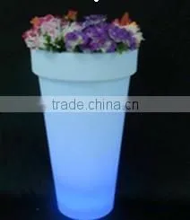 Wireless Rechargeable Color Changing Round LED Flower Pot With Lighting System thumbnail-2