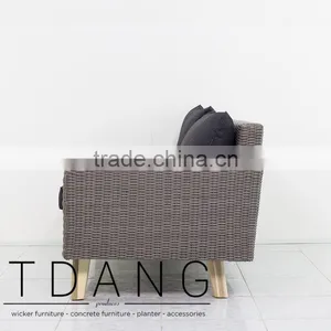 Torguta Left Hand Wicker Bench - Outdoor Conservation Furniture thumbnail-4