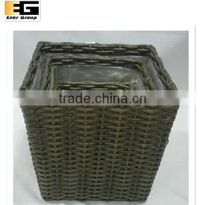 Square Gardening pe Woven Flower Stands/flower Pot/planter thumbnail-1
