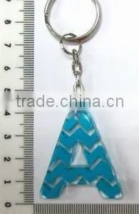 Promotion Alphabet Key Chain, Plastic Letter Key Chain With Printing, Personalized Letter Key Chain thumbnail-2