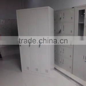 High Quality Three-door Steel Wardrobe for Sale thumbnail-1