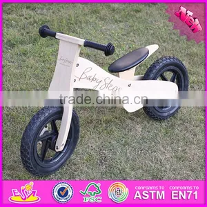 2016 New Design Log Color Wooden Balance Bike for Toddlers W16C155 thumbnail-1