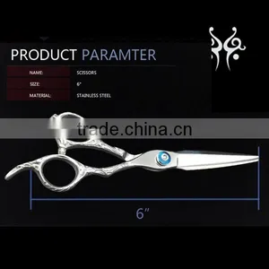 QJ-HS104 Customized Japanese Steel Slim Blade Hair Scissors Set For Professional Hair Cutting Scissors thumbnail-5