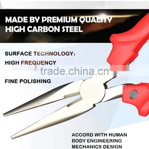2016 Animal Handle Function Long Nose Plier,Mini Plate Diagonal Cutting Pliers ,Carbon Steel Plier Black thumbnail-4