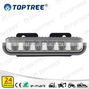 ECE EMC 10-30V 18W 6 Leds Slim Line Red Flash Warning Strobe Light thumbnail-1