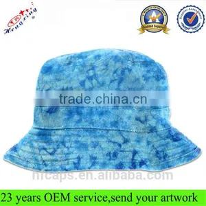 Floral Print Custom Bucket Cap/Plain Tie Dyed Bucket Hat/Cheap Wholesale Bucket Hat thumbnail-6