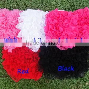 Wholesale Petti Ruffle Baby Bloomer Tutu Diaper Cover Baby Fancy Lace Ruffle Bloomers thumbnail-1