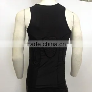 Padded Compression Protective Sport Short Sleeves T Shirt thumbnail-3