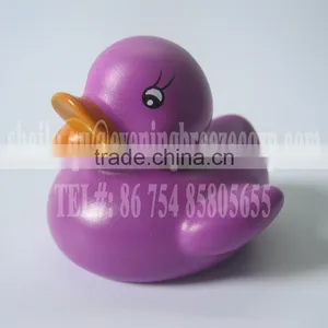 Mini Hot Pink Rubber Duck, Baby Hot Pink Duck Bath Toy, Floating Hot Pink Bath Duck With Logo Imprint thumbnail-1