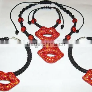 Wholesale Flower Rhinestone Jewelry Sets Earring and Necklace Sets Women Jewelry Set thumbnail-2