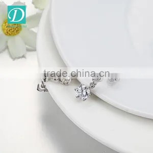 2016 New Fashion Platinum Plated Zircon Luxury Long Drop Earrings Jewelry thumbnail-4