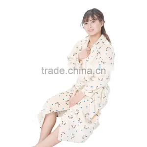 Factory Wholesale Stock Coral Fleece Bathrobe for Women thumbnail-1