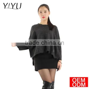 Customized 2017 Fashion Ladies Zipper Sleeve Pullover Sweater thumbnail-1