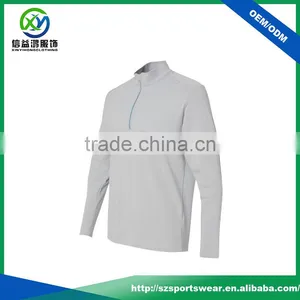 OEM 90/10 Polyester / Elastane Mesh Stitching Quarter-Zip Mens Sweat Pullover thumbnail-1