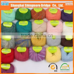 China Factory Wholesale Mohair Acrylic Blended Yarn Used for Hand Knitting Sweater With Cheap Price thumbnail-5