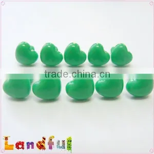 12mm Green Plastic Heart Nose Safety Animal Nose Crochet Doll Nose thumbnail-1