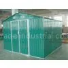 Green / White / Cream Movable 10x10 DIY Metal Shed For Workshop , Powder Coated Frame thumbnail-1