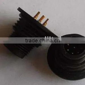 M12 Plastic Male Solder Type Front Mounting Waterproof Connector thumbnail-1