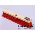 Red 40cm Street Sweeper Broom With Stiff Fiber , Garden Broom thumbnail-1