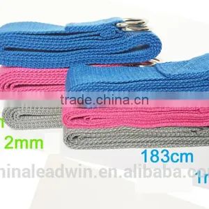 Colorful Fitness Training Strap 100%cotton Stretch Belt for Yoga thumbnail-2