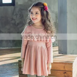 Lovelybabies Kids Fashion Dresses Pictures Fashion Ruffle Icing Modern Dresses for Girls thumbnail-1