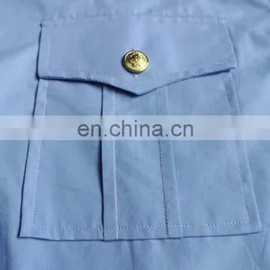 Hot Selling High Quality Long-Sleeve Military Man Shirt of 100% Cotton thumbnail-4