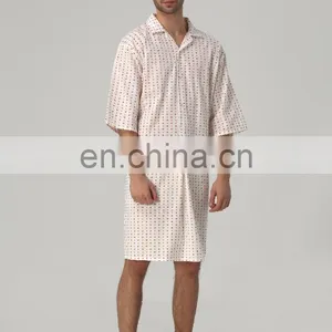 V-neck Comfortable Flame Retardant Hospital Clothing Patient Gown thumbnail-2