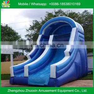 Great PVC Big Blue Water Slide With Detached Pool thumbnail-1