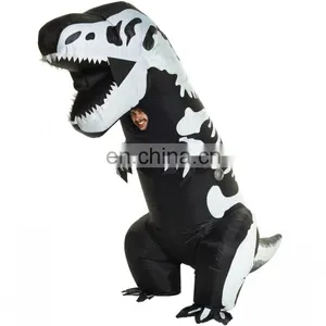 GIANT T-REX SKELETON INFLATABLE COSTUME FANCY DRESS FOR ADULT thumbnail-1