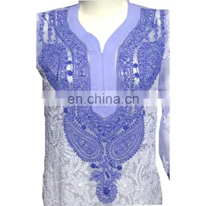 Designs of Georgette Kurtis All Types Lucknow Chikan thumbnail-1