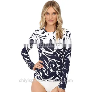 2017 OEM Sublimation Print Rash Guards ,blank, Long Sleeves Rashguards for Womens thumbnail-1