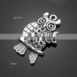 Wholesale Animal Owl Shape Pendant Alloy Pendant Bag Accessories thumbnail-4