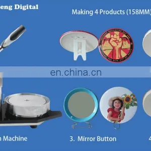 158mm Clock ,Mirror,Photo Frame,Coin Saving Button Making Machine thumbnail-3