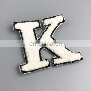 Custom Own Design Silione Logo Iron on Chenille Fabric Patch thumbnail-1