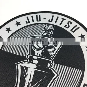 Cheap Custom T-shirt Satin Fabric Wash Garment Woven Patch thumbnail-6