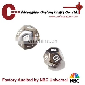 Custom 12mm 20sides Metal Printed Dice Manufacturers thumbnail-1