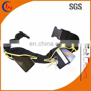 Double Zipper Sport Waist Waterproof Elastic Pouch Bag for Running thumbnail-1