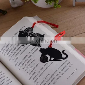 China Supplier Wedding Souvenier Cute Cat Metal Bookmark for Books Custom Lovely Inspirational Bookmark thumbnail-2