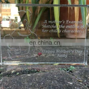 Clear Acrylic Block,engraved Glass Block thumbnail-1